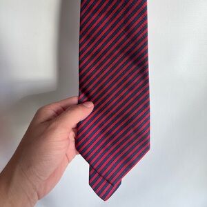 Givenchy Red and Black Striped Tie